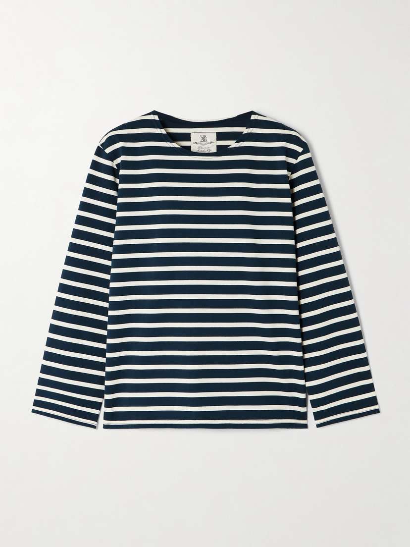 Denimist Striped Cotton-jersey T-shirt - x large