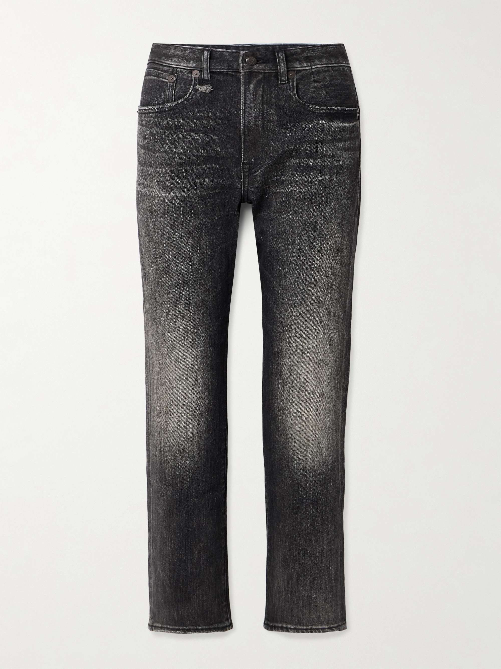 Black distressed boyfriend jeans deals
