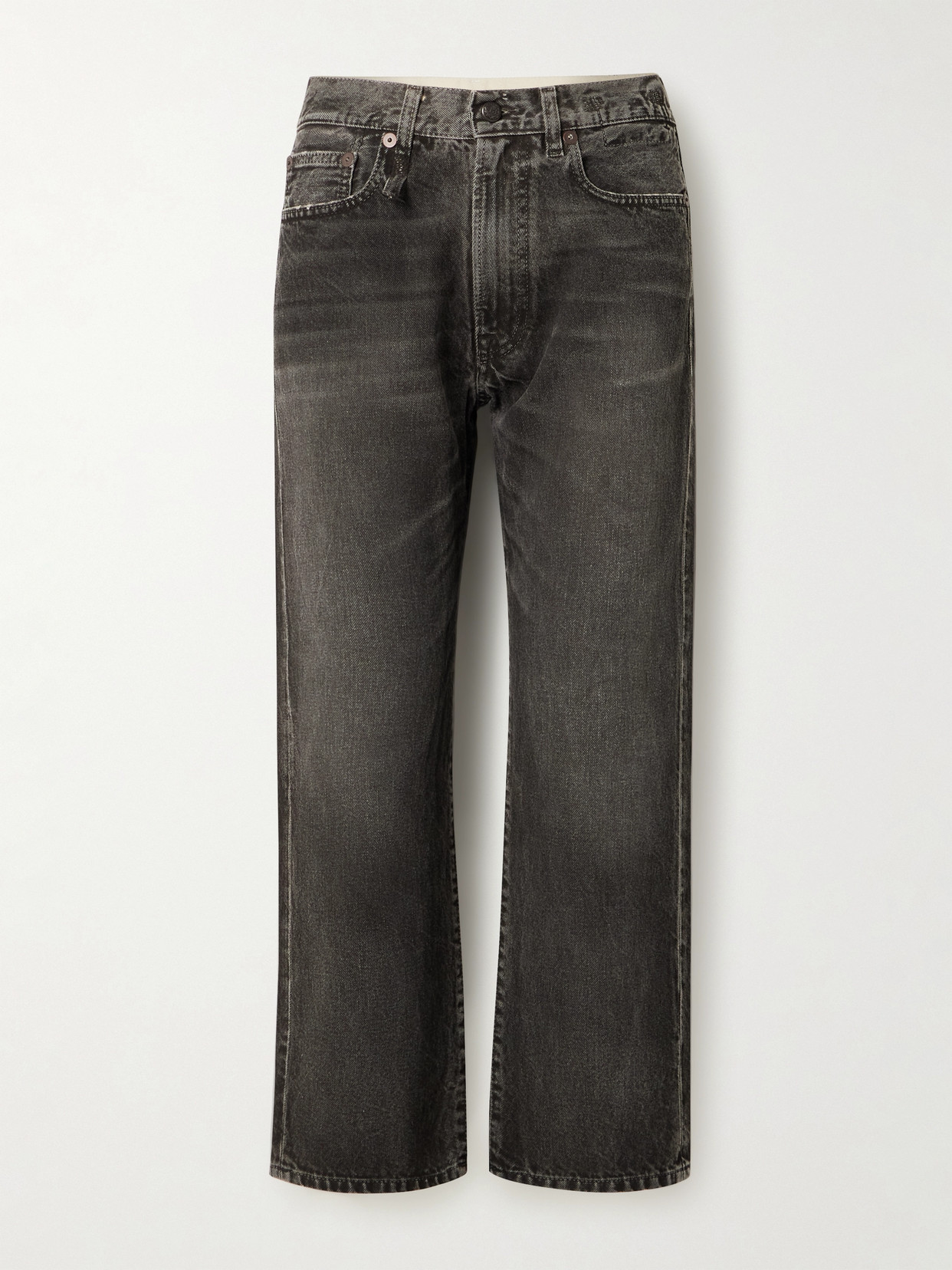 R13 Distressed Low-rise Boyfriend Jeans In Blue