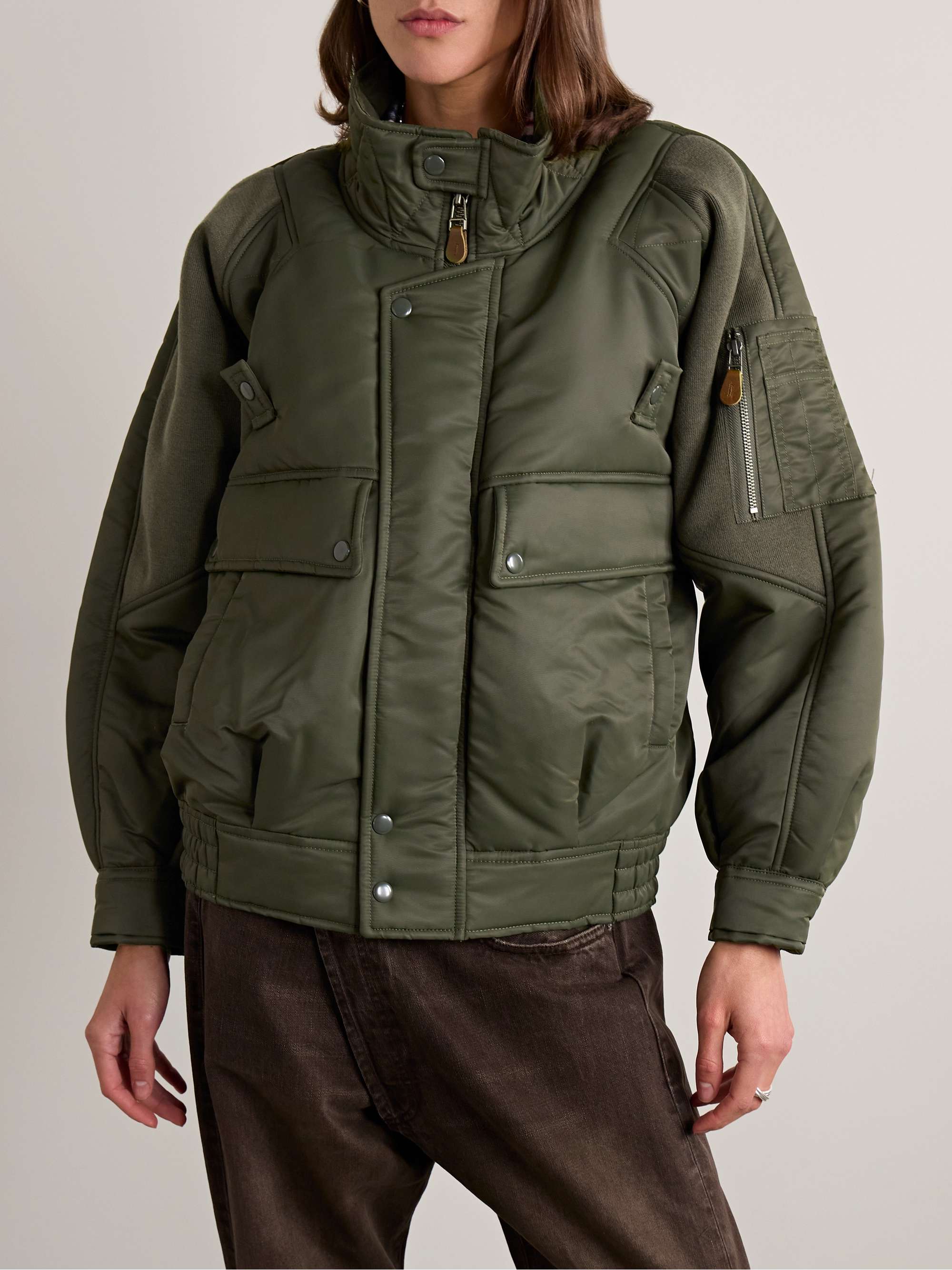 R13 Paneled shell bomber jacket | NET-A-PORTER R13 Paneled shell bomber jacket | NET-A-PORTER