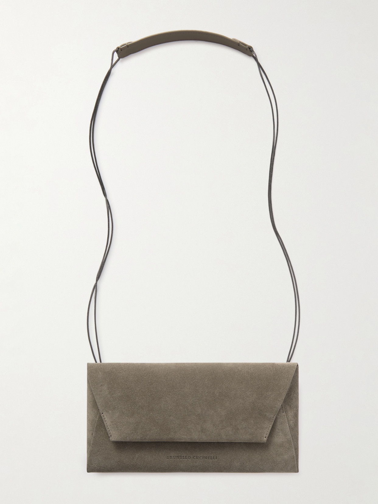 Brunello Cucinelli Suede Shoulder Bag In Brown