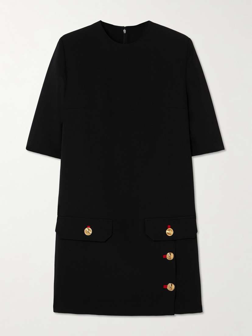 Versace Wool-gabardine Mini Dress