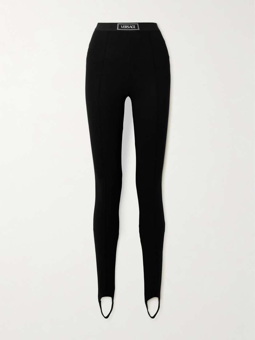 Versace Stretch-jersey Stirrup Leggings