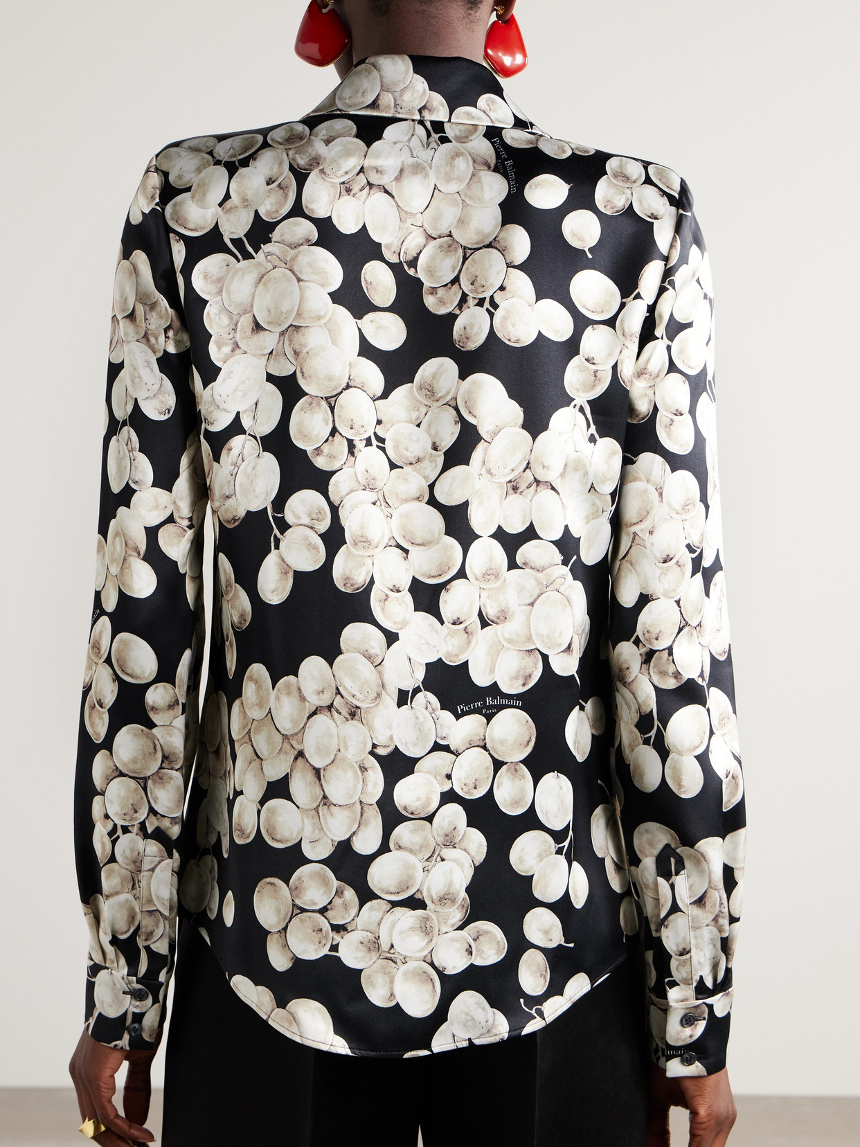 Printed Satin Shirt