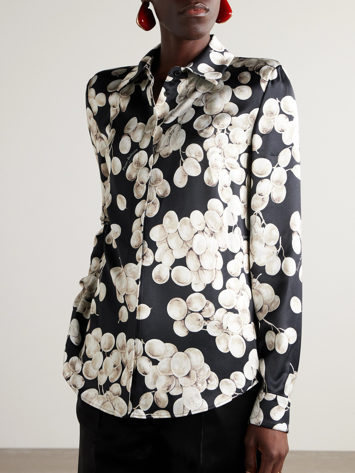 Printed Satin Shirt