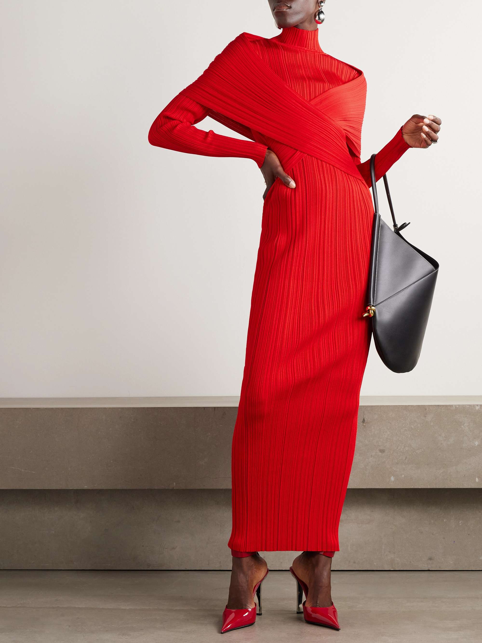 Balmain red dress online