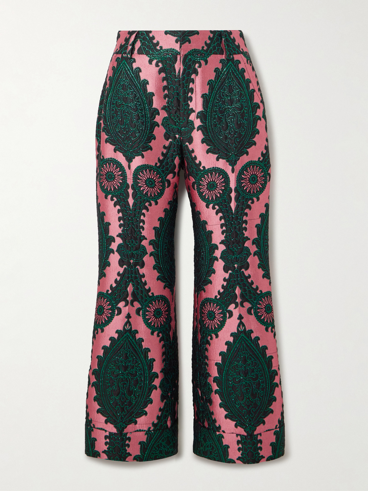 La DoubleJ - Hendrix Metallic Jacquard Straight-leg Pants - Multi