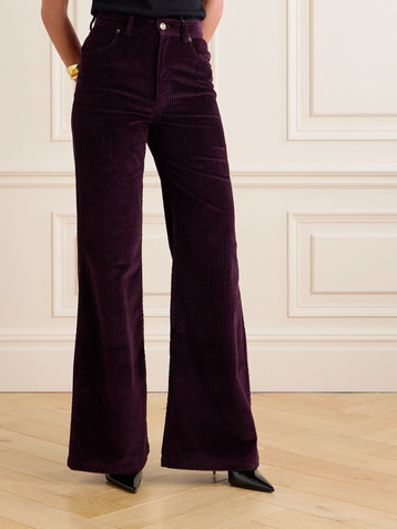 La DoubleJ The Flare cotton-blend corduroy flared pants
