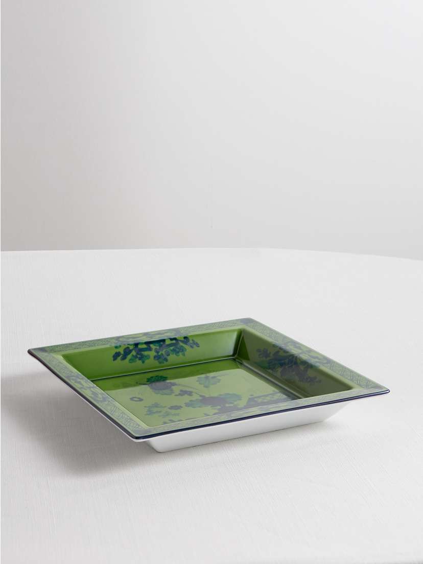 GINORI 1735 Malachite Porcelain Plate