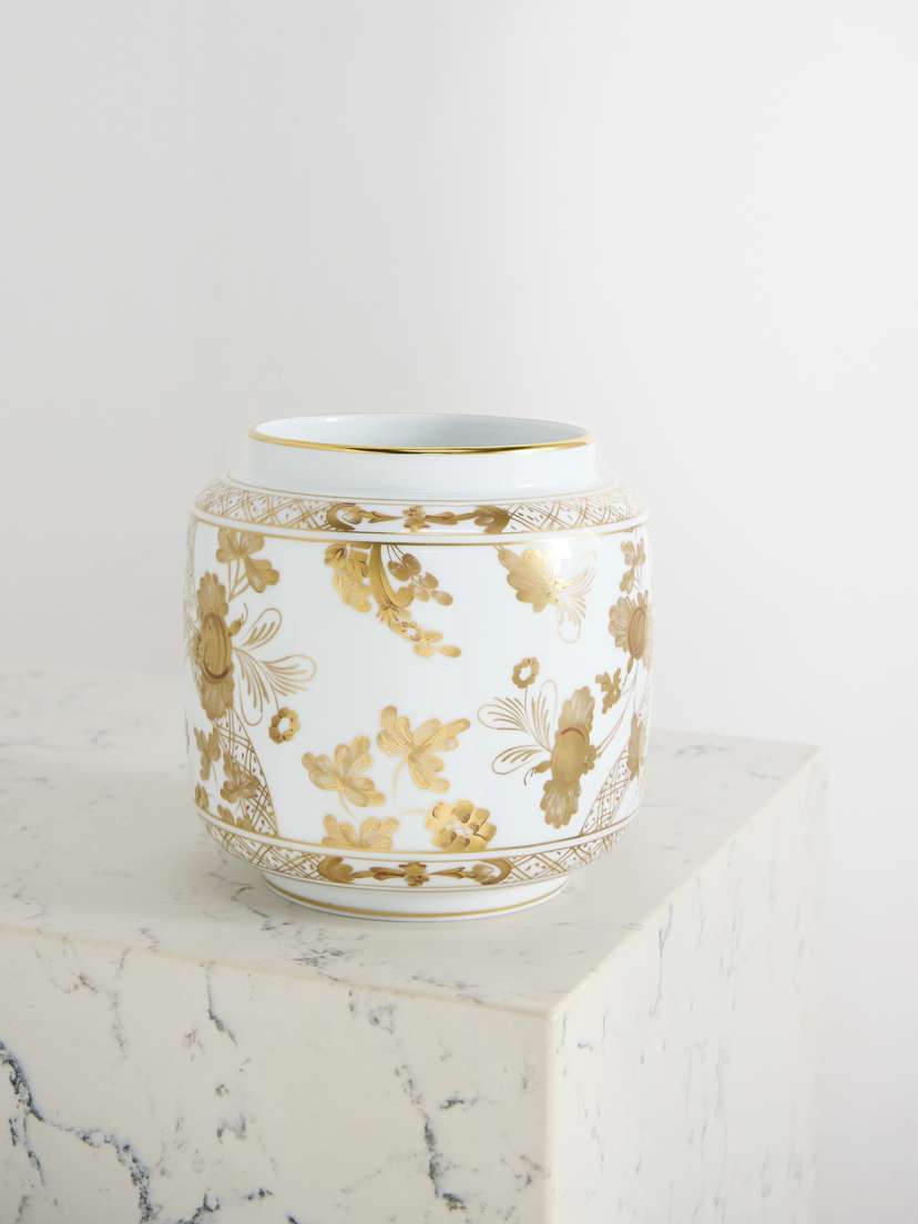 GINORI 1735 plated Porcelain Vase