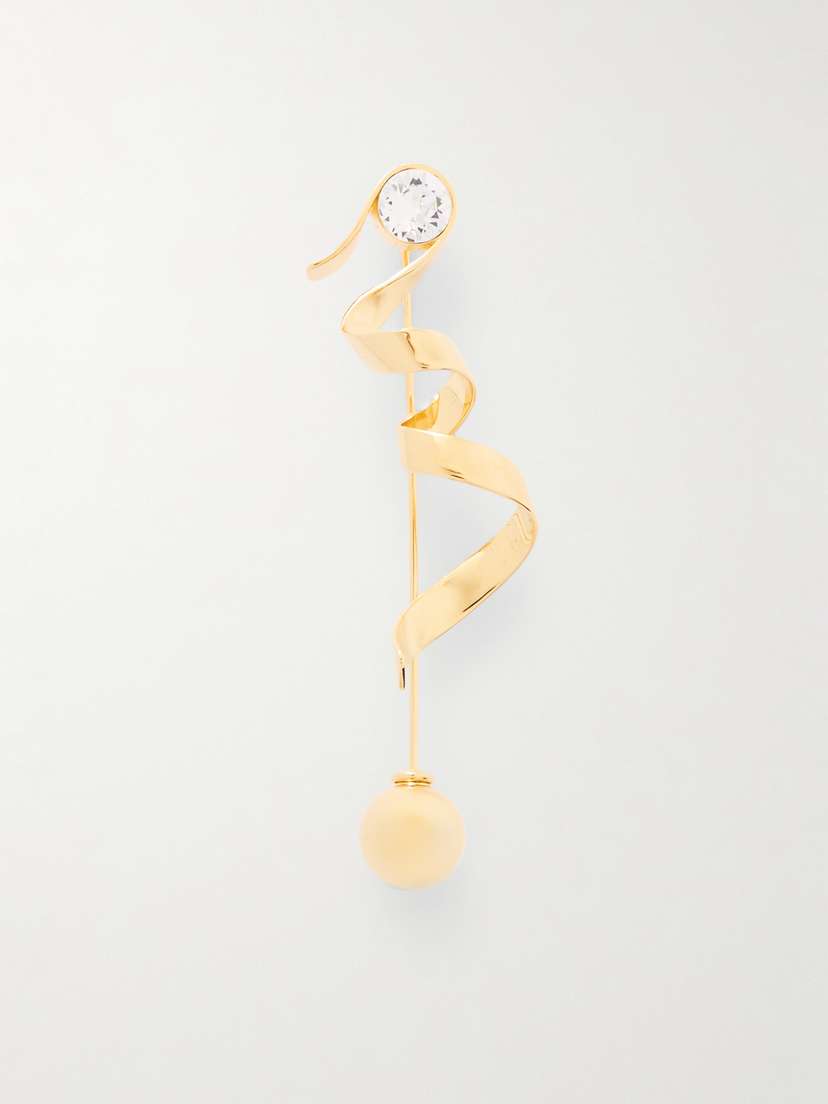 Dries Van Noten tone Crystal Brooch