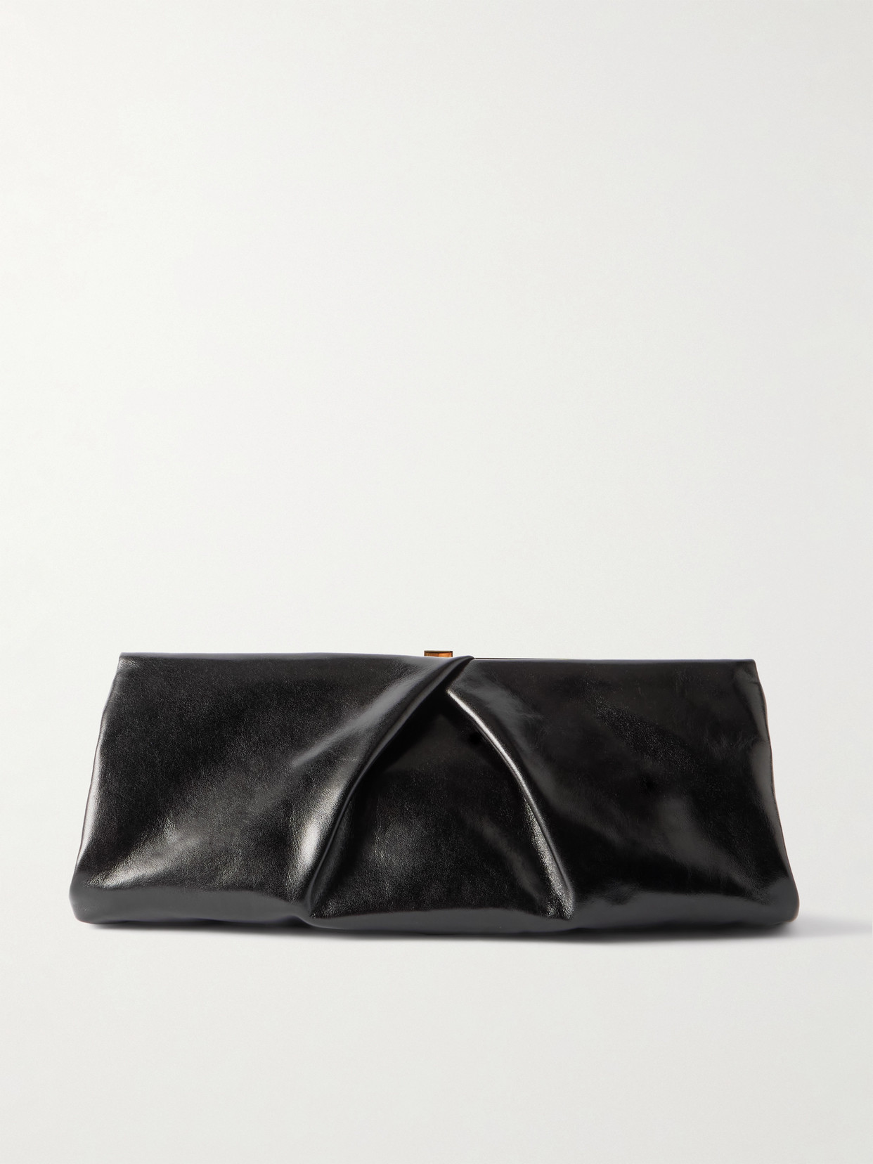 DRIES VAN NOTEN TEXTURED-LEATHER CLUTCH