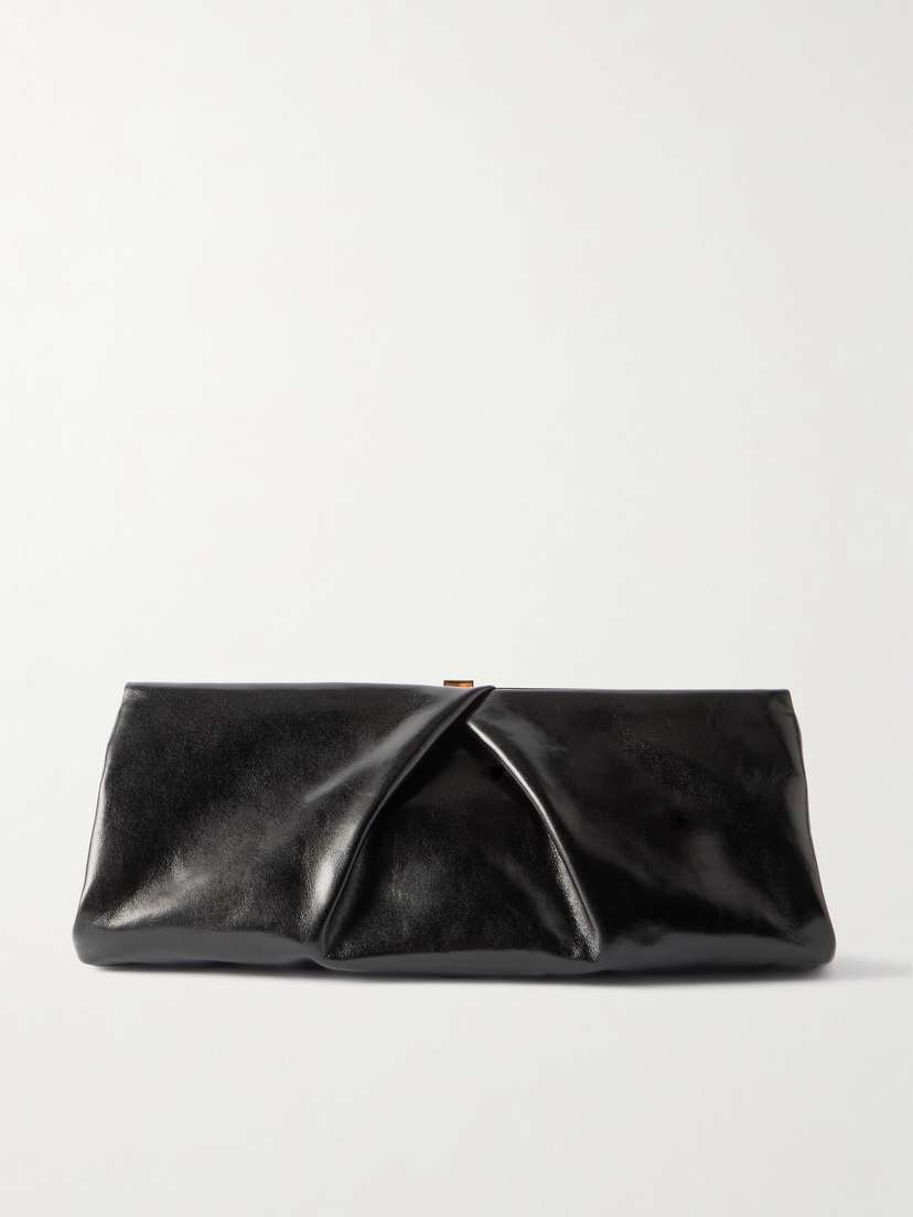 Dries Van Noten Textured-leather Clutch