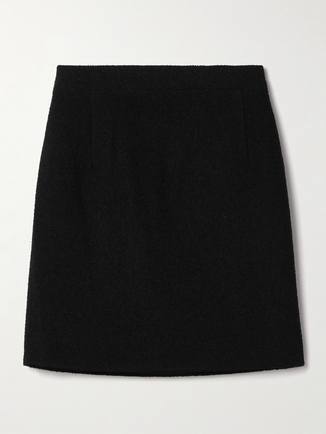 Alessandra Rich - Wool-blend Tweed Mini Skirt - Black