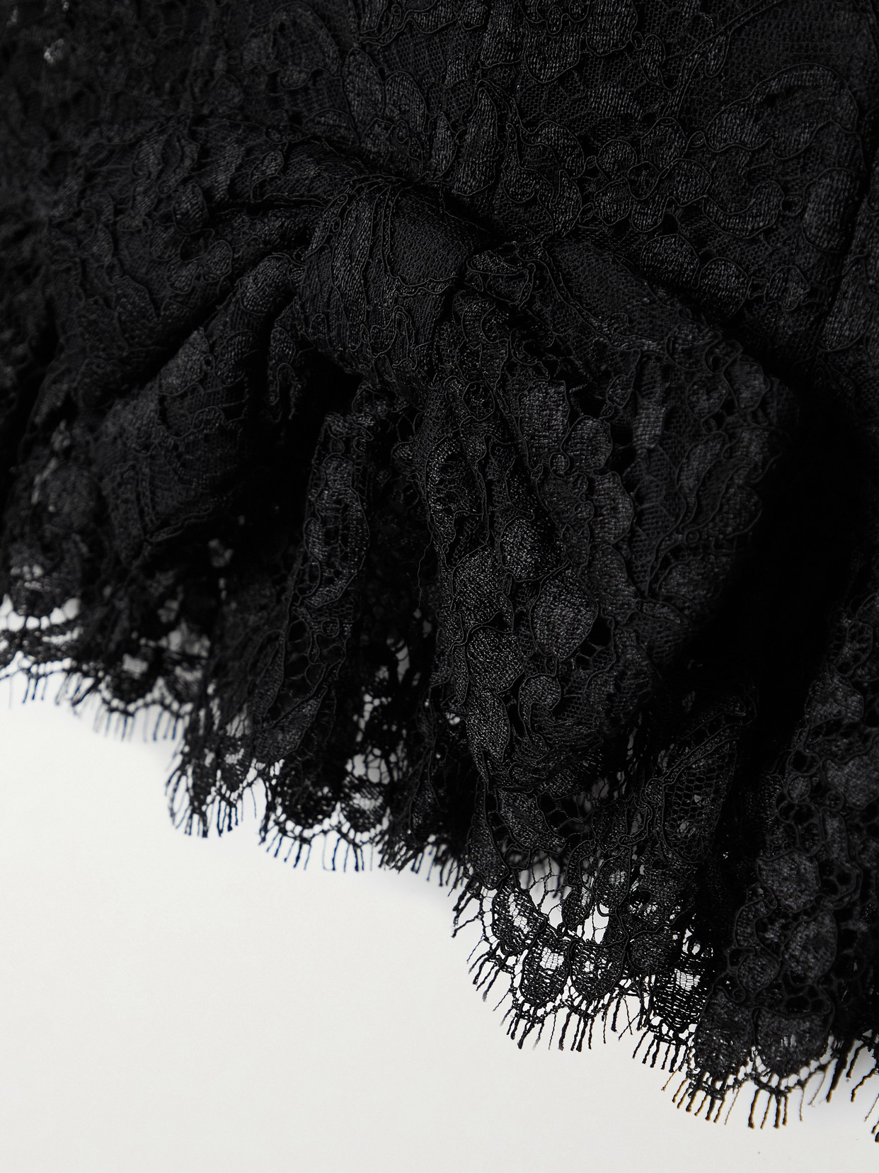 Strapless Bow-Embellished Lace Bustier Top