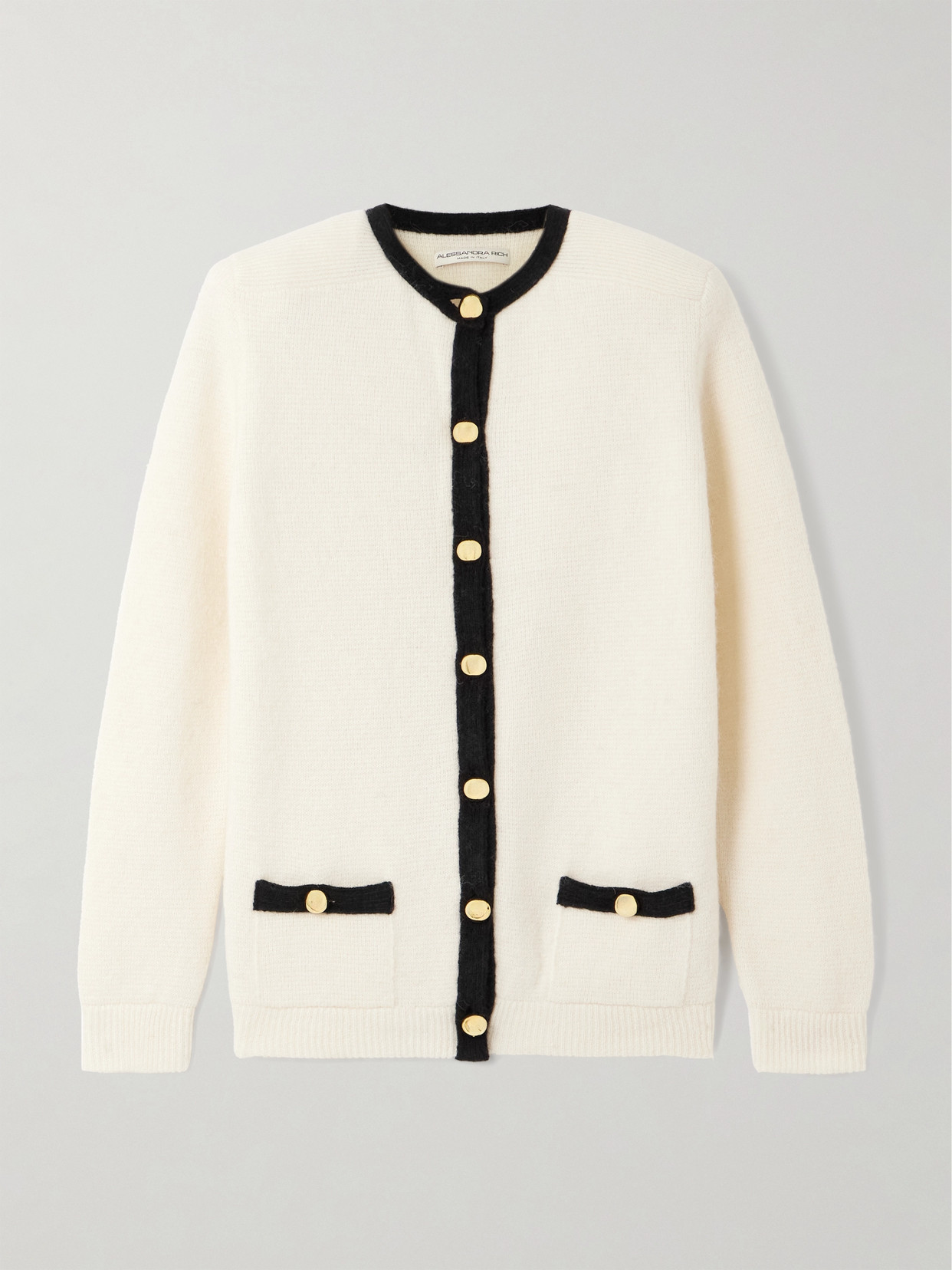 Alessandra Rich - Alpaca-blend Cardigan - White