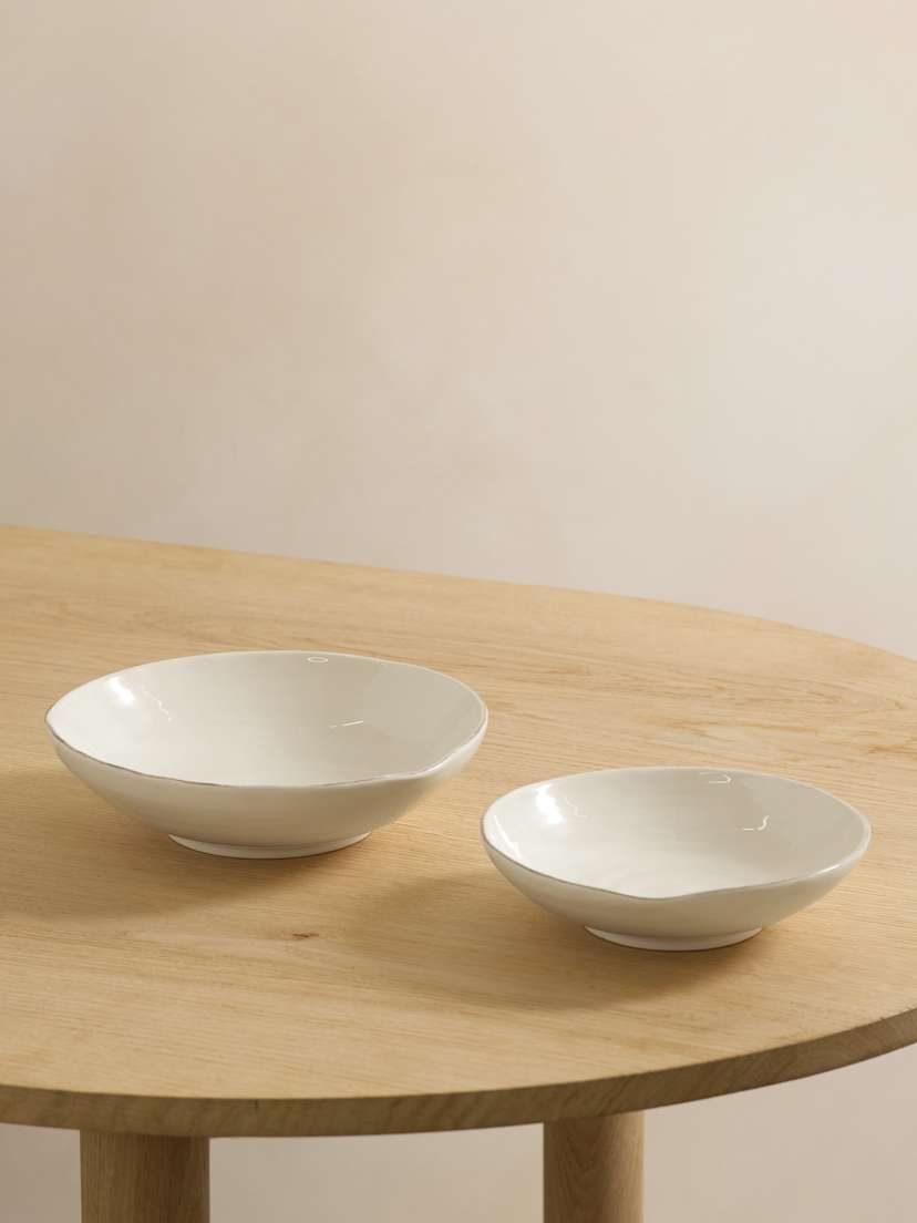 Brunello Cucinelli Set Of Two Glazed Ceramic Bowls