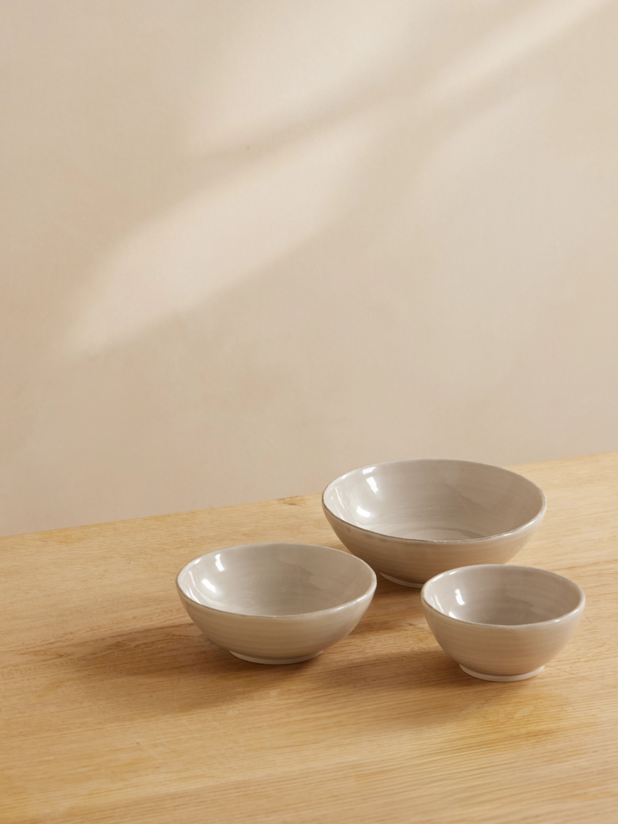Brunello Cucinelli - Set Of Three Glazed Ceramic Bowls - Brown