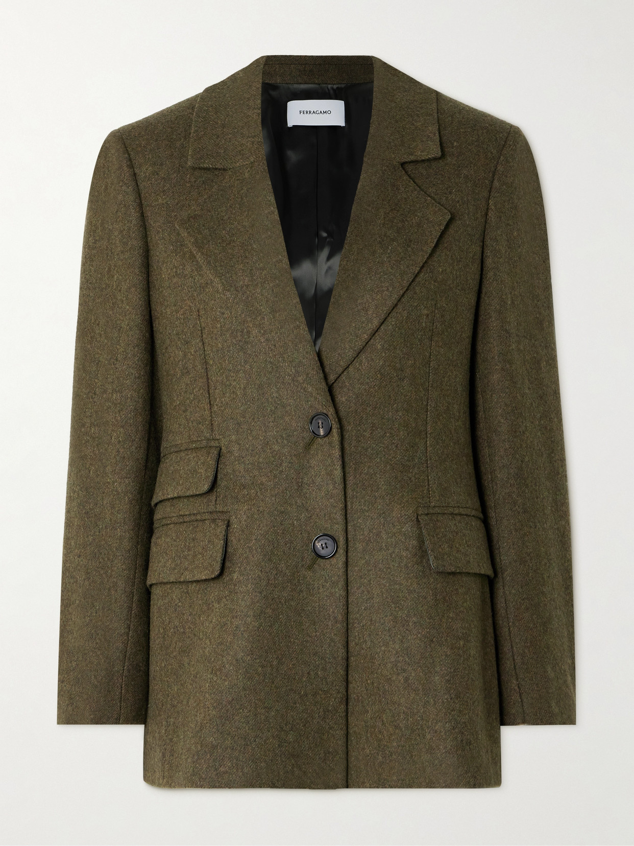 Ferragamo - Wool-tweed Blazer - Green