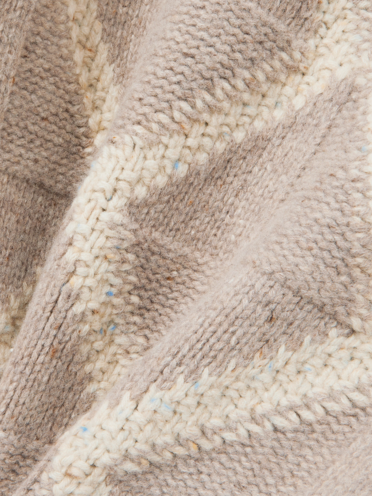 Bottega Veneta Argyle Intarsia-knit Wool Turtleneck Sweater In Brown