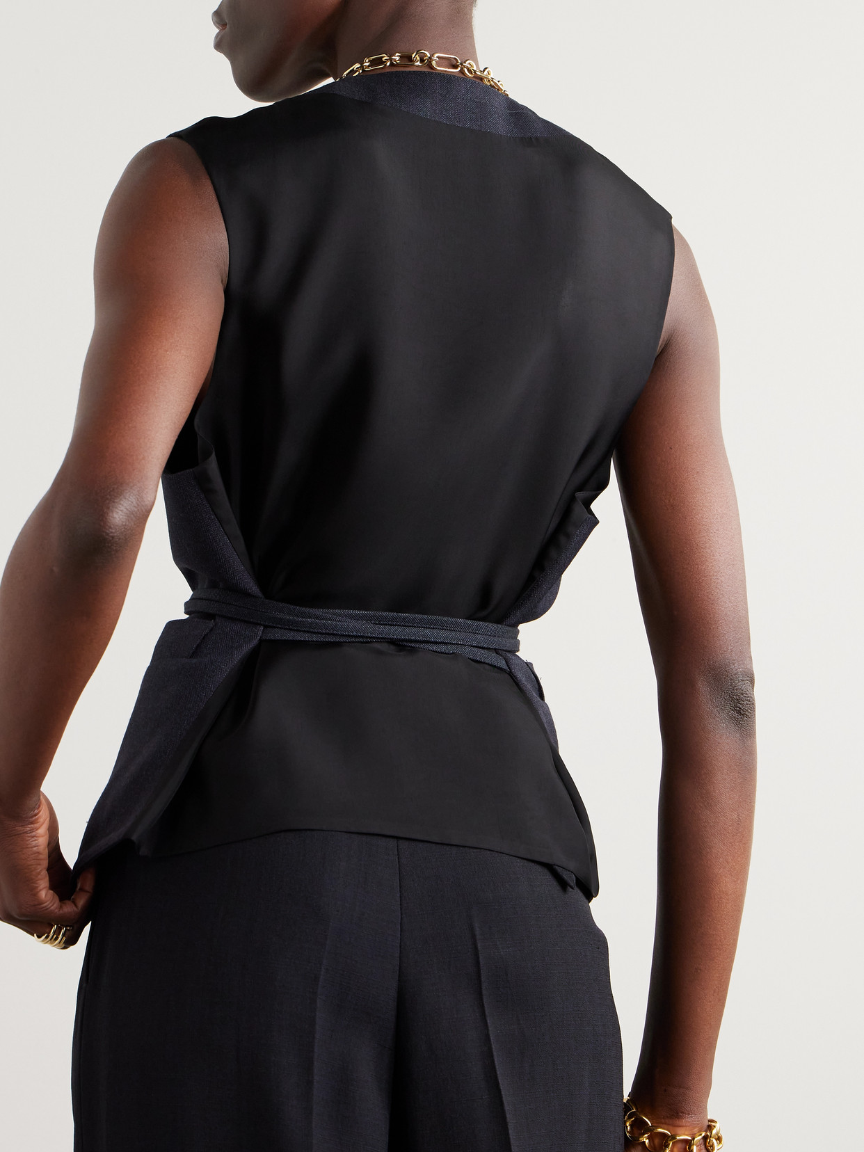 BOTTEGA VENETA BELTED WOOL WAISTCOAT