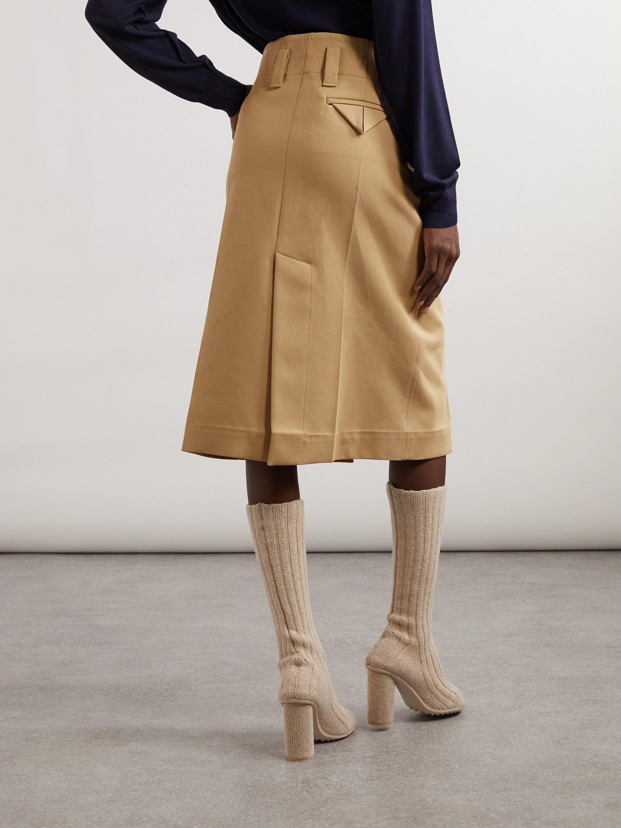 Cotton-Canvas Skirt