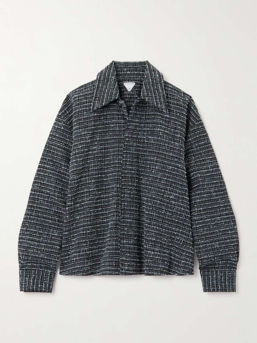 Bottega Veneta Oversized Tweed Shirt