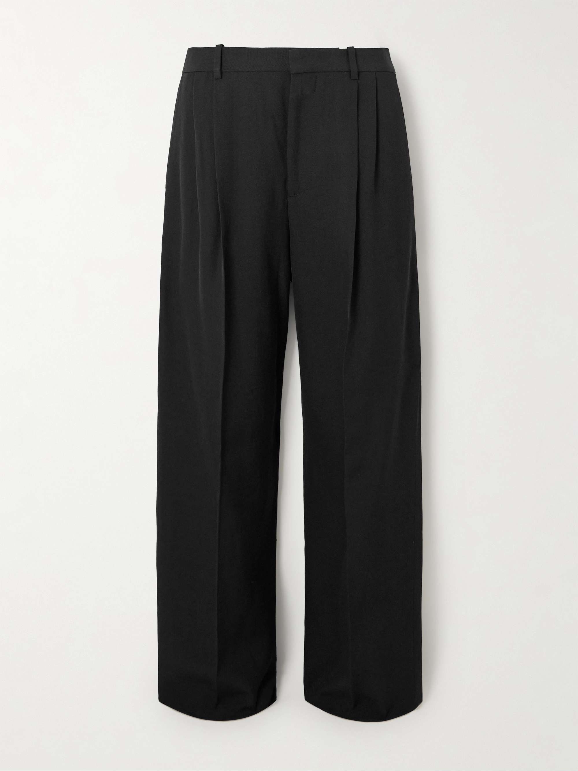 BOTTEGA VENETA Grain de poudre wide-leg pants | NET-A-PORTER