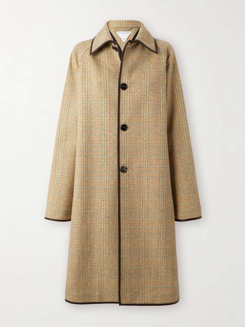 Bottega Veneta Plaid Woven Coat