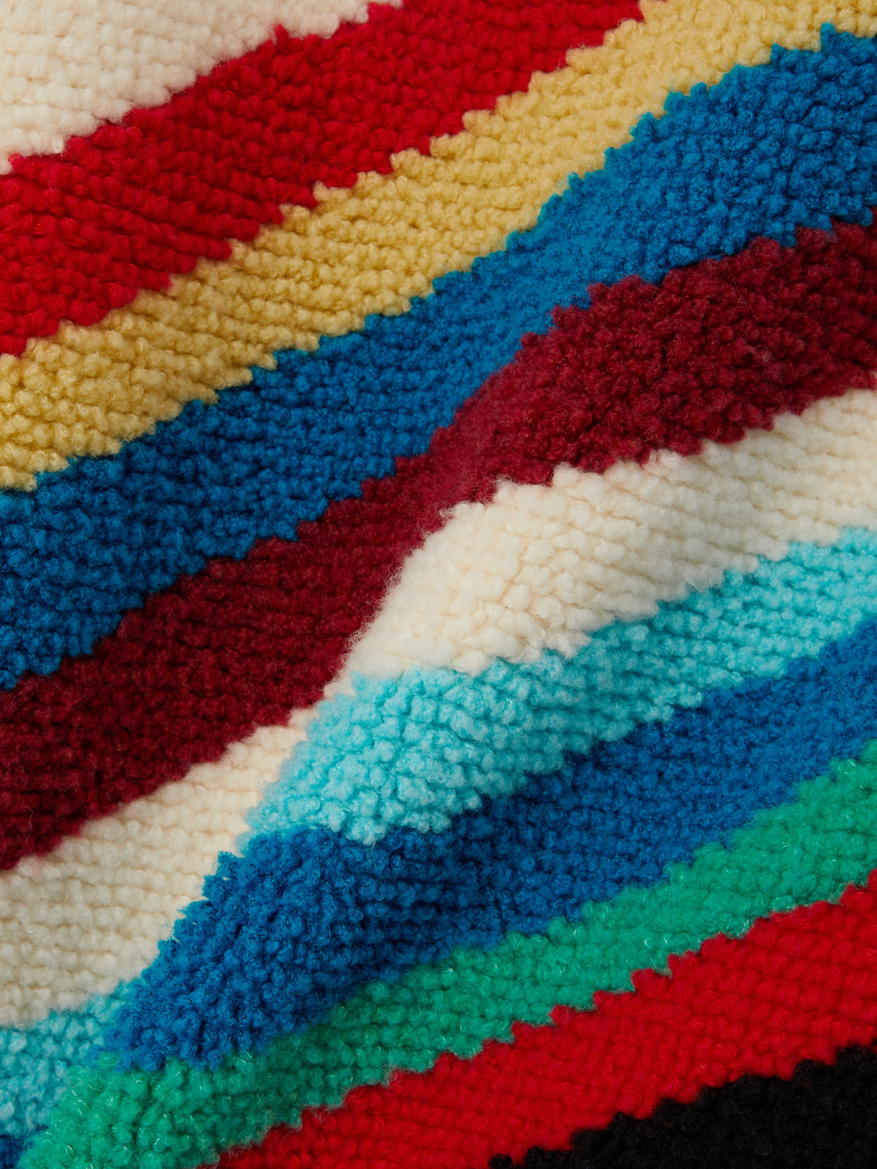 Bottega Veneta Striped Knitted Wool Sweater In Multi