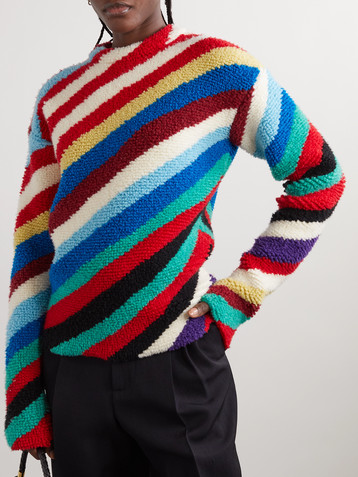 Bottega Veneta Striped knitted wool sweater