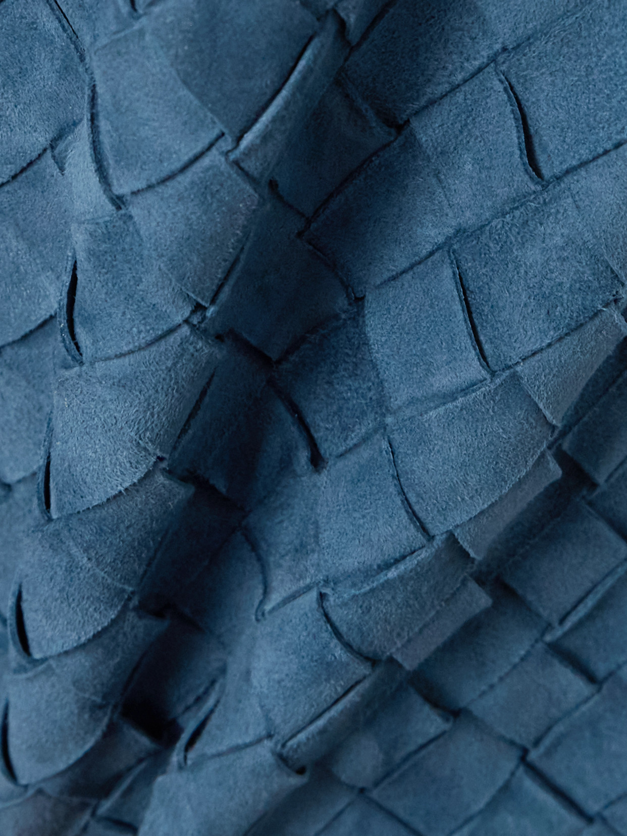 BOTTEGA VENETA INTRECCIATO SUEDE STRAIGHT-LEG PANTS