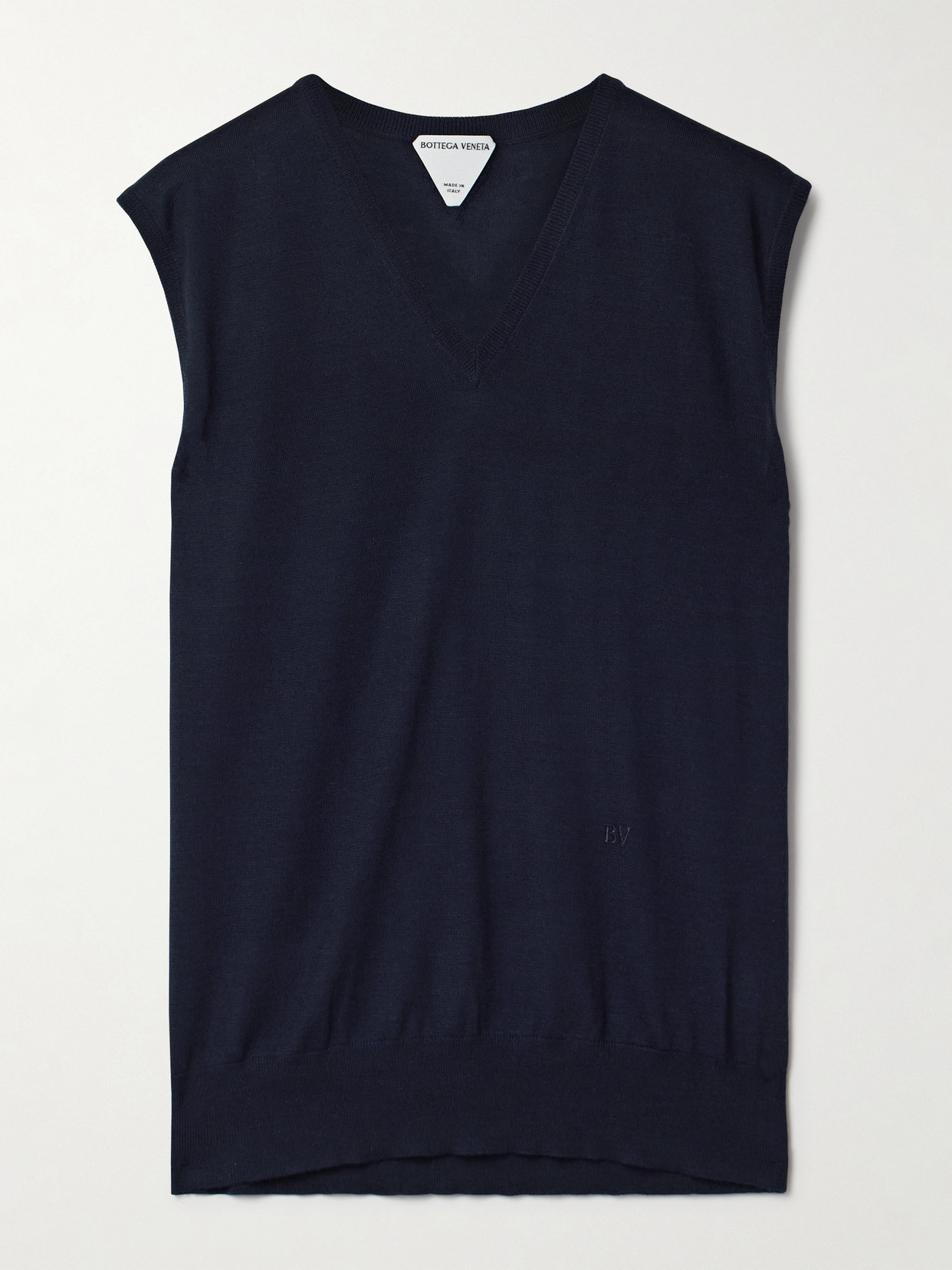 Bottega Veneta Cashmere-blend Vest In Blue