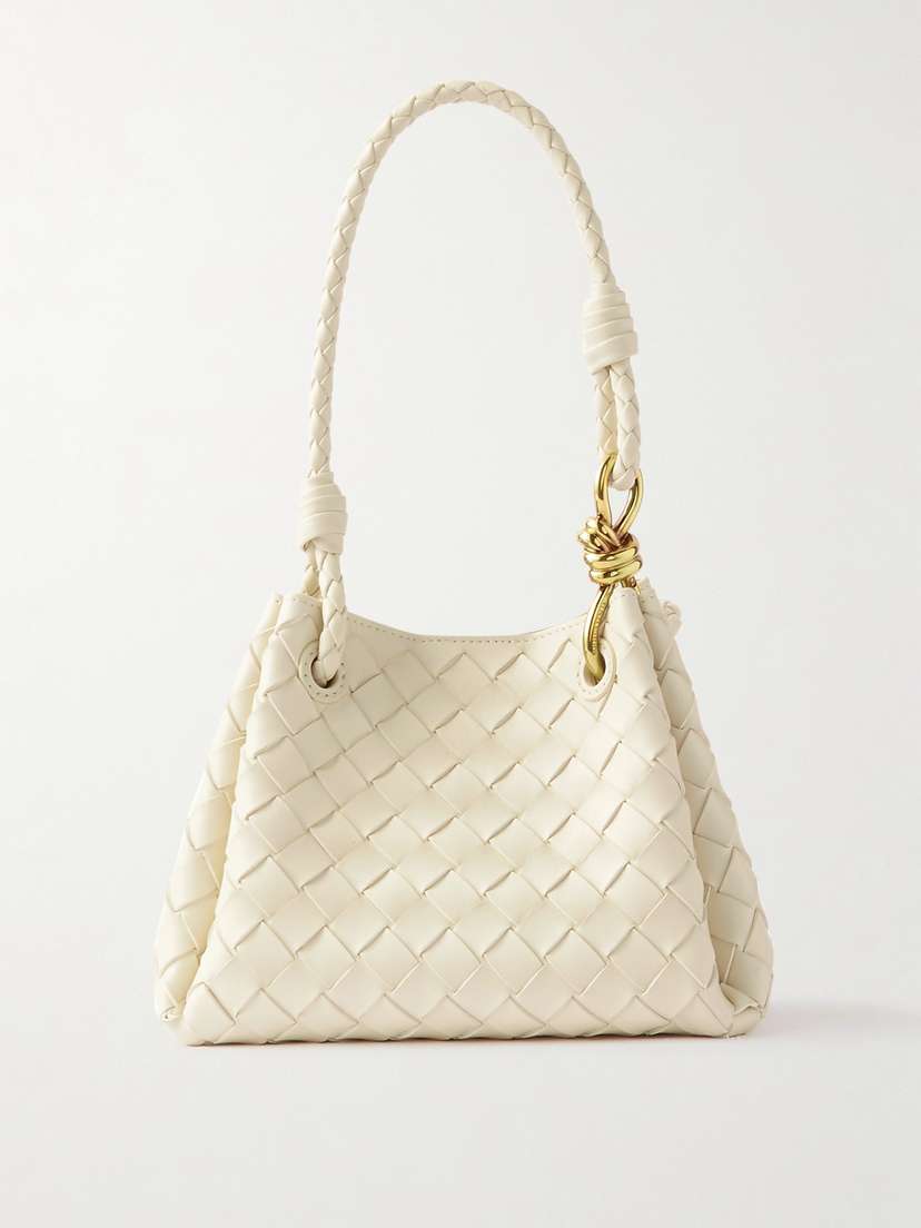 Bottega Veneta Parachute Small Intrecciato Leather Shoulder Bag