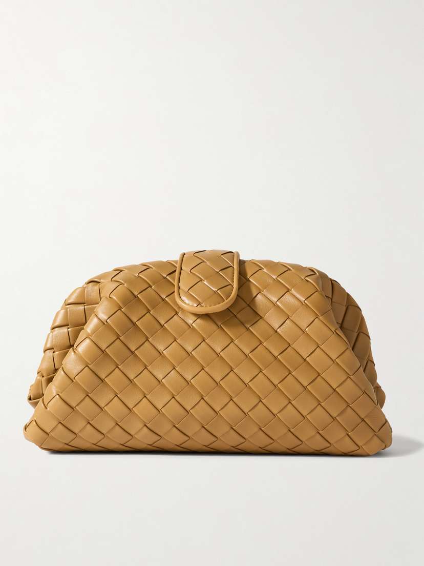 Bottega Veneta Lauren 1980 Teen Small Intrecciato Leather Clutch