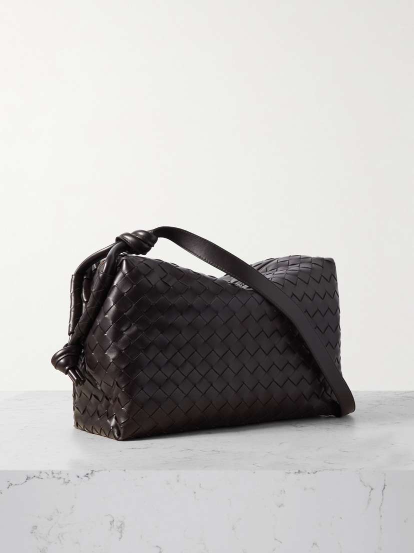 Bottega Veneta Loop Medium Intrecciato Leather Weekend Bag