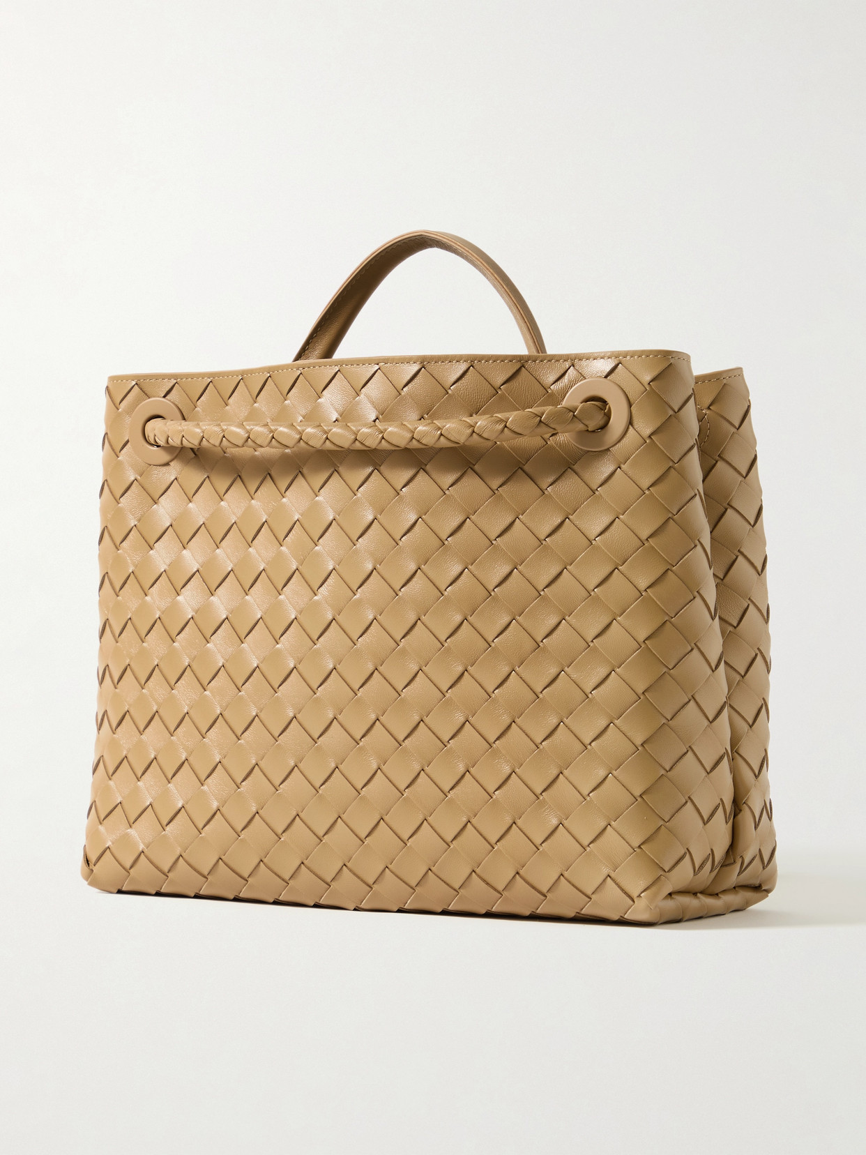 Andiamo Medium Intrecciato Leather Tote