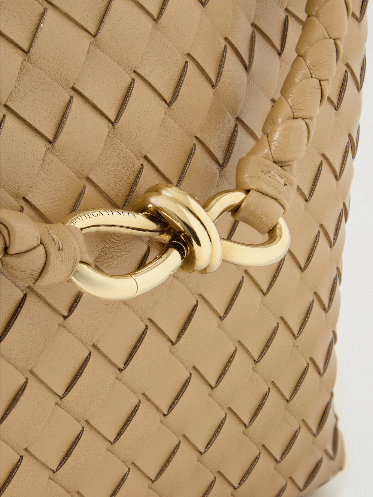 Andiamo Medium Intrecciato Leather Tote