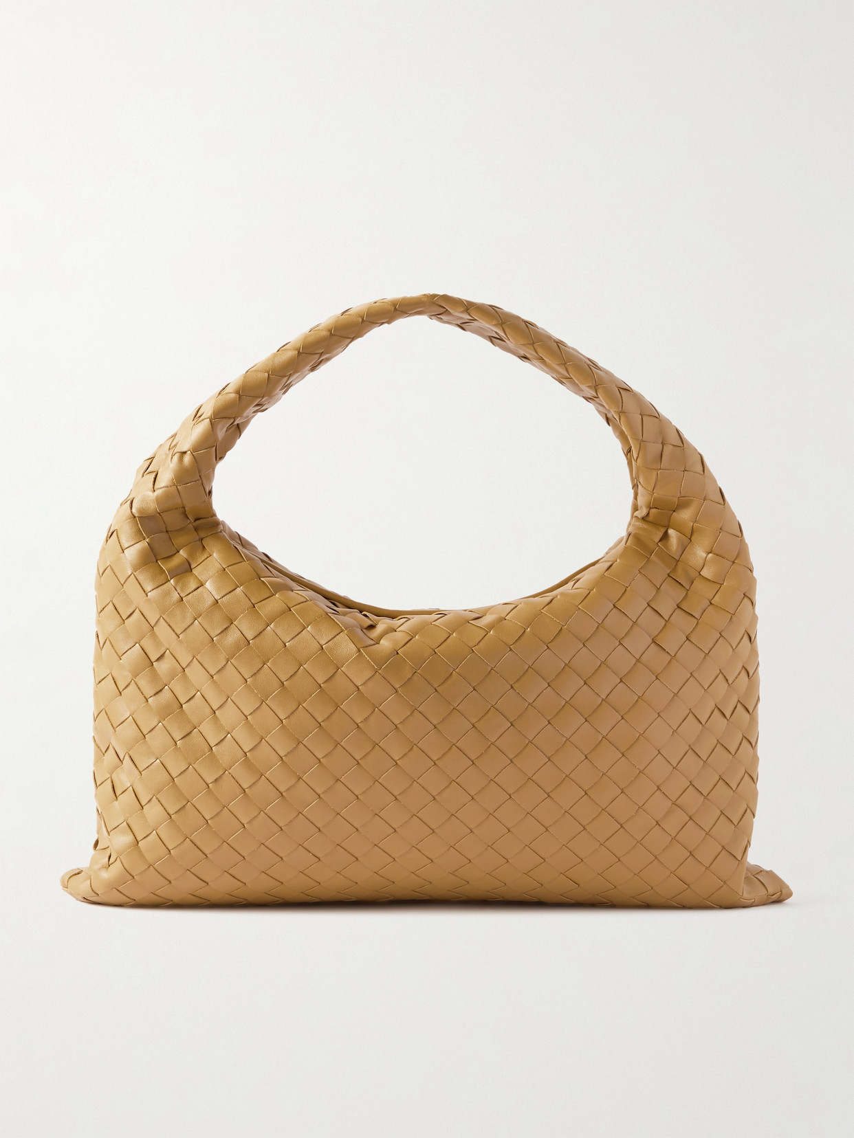 Bottega Veneta Hop Small Intrecciato Leather Tote In Brown