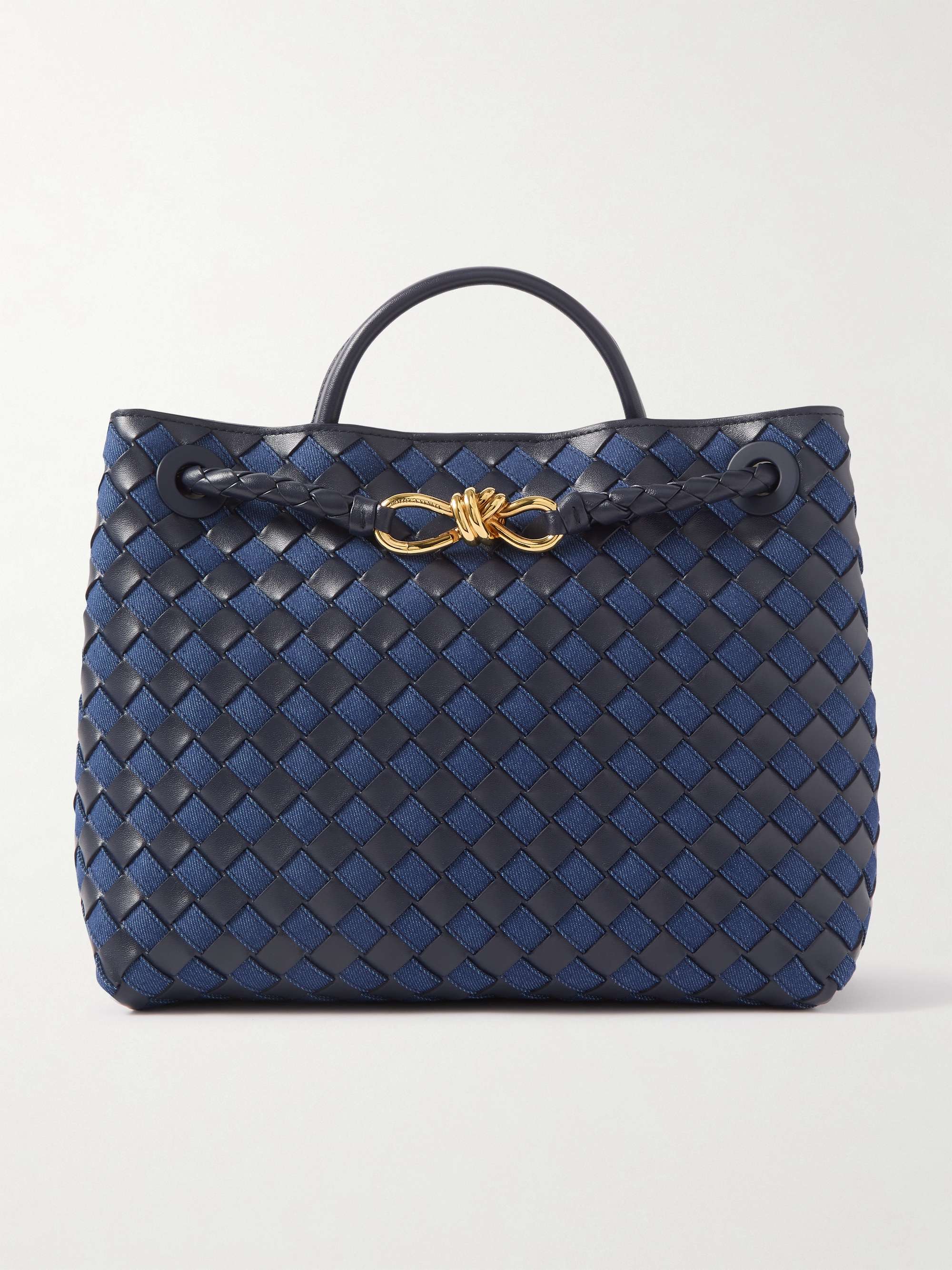 Denim leather bag best sale