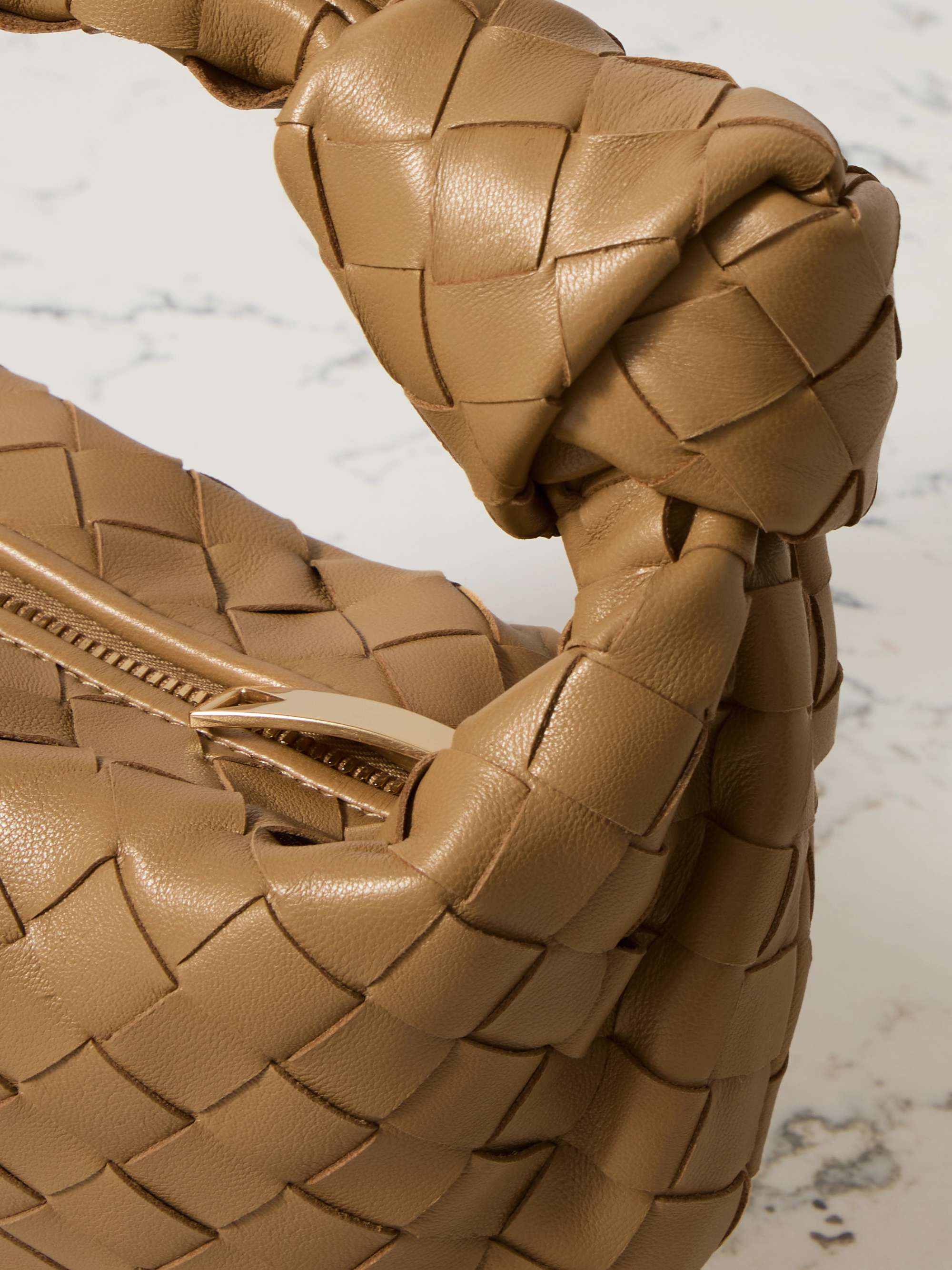 BOTTEGA VENETA Jodie mini knotted intrecciato leather tote