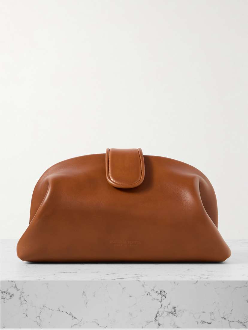 Bottega Veneta Lauren 1980 Teen Leather Clutch