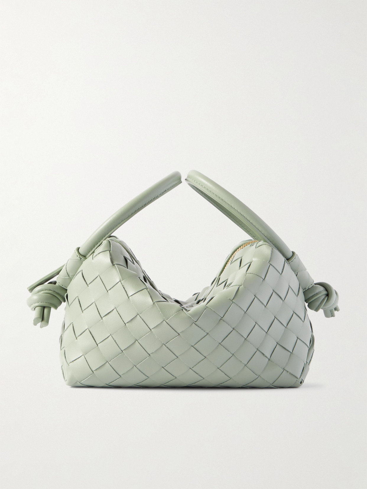 Bottega Veneta Avenue Intrecciato Leather Shoulder Bag In Green