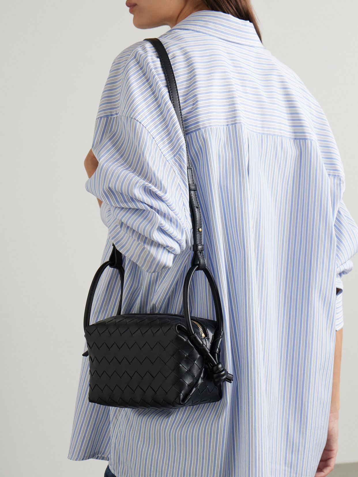 Avenue Small Intrecciato Shoulder Bag