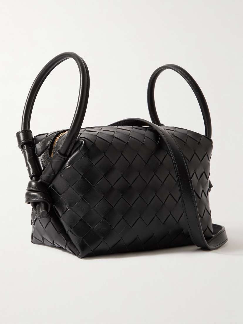 Bottega Veneta Avenue Small Intrecciato Leather Shoulder Bag