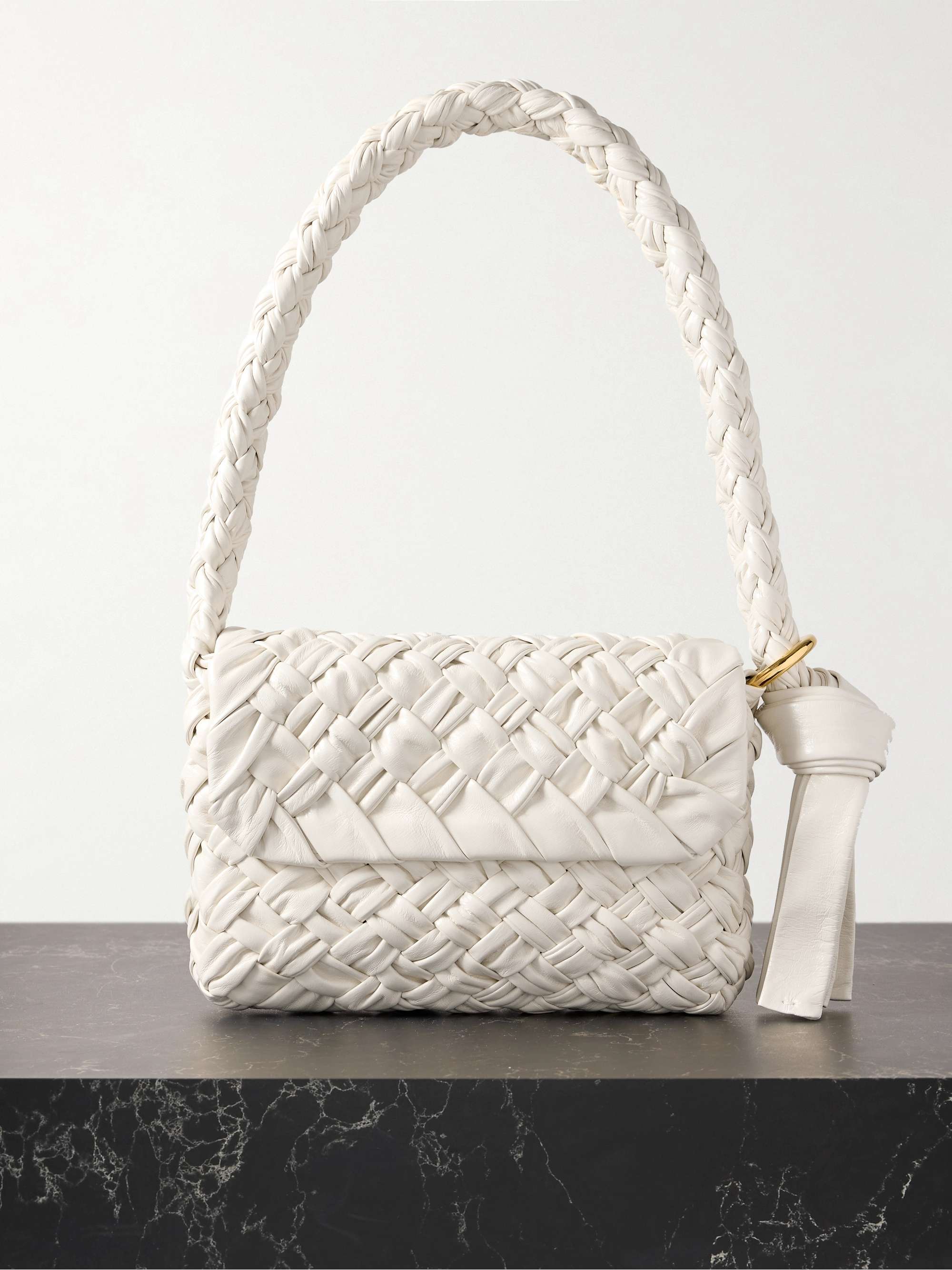 BOTTEGA VENETA Kalimero Città gathered intrecciato leather