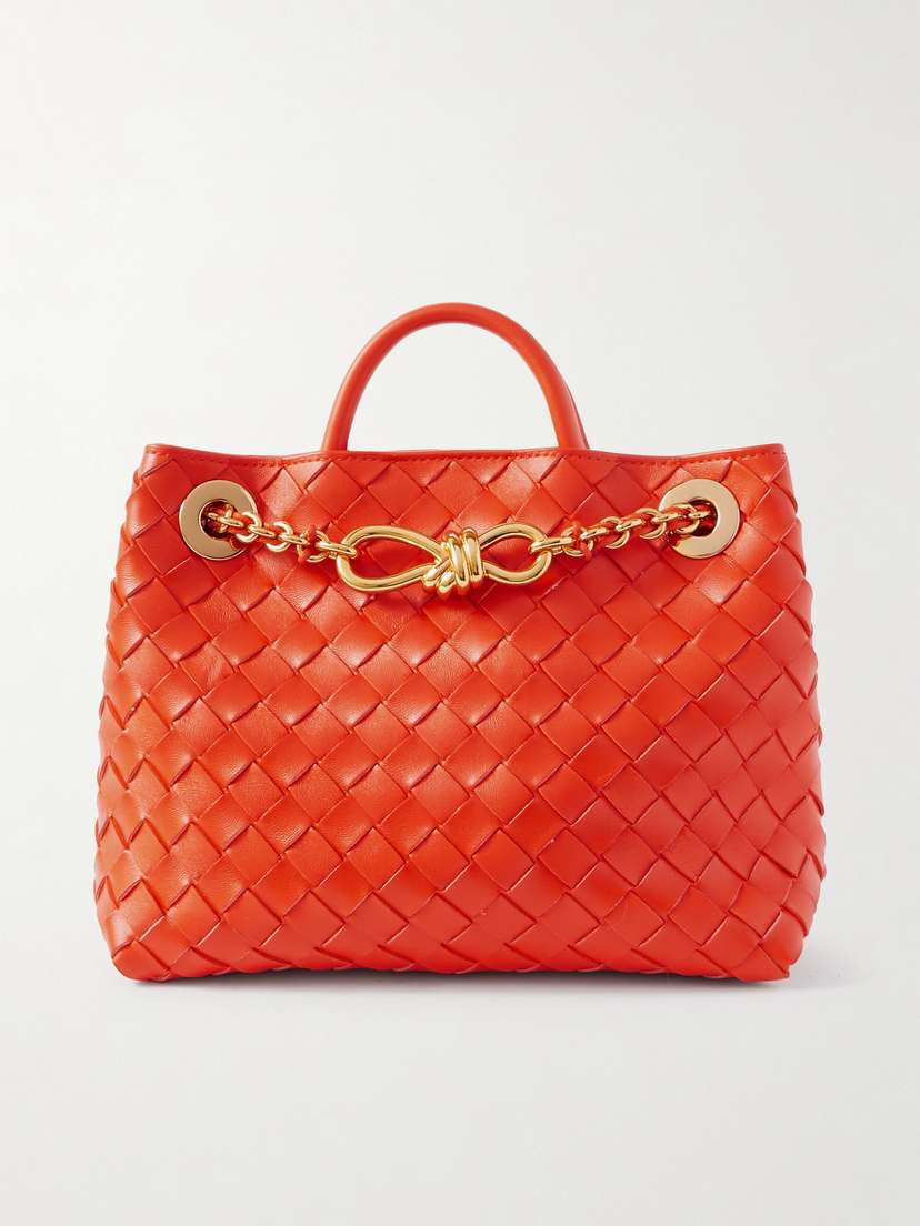 Bottega Veneta Andiamo Small Intrecciato Leather Tote