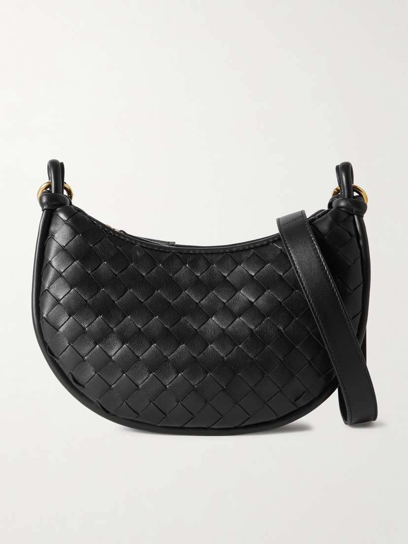 Bottega Veneta Gemelli Mini Intrecciato Leather Shoulder Bag