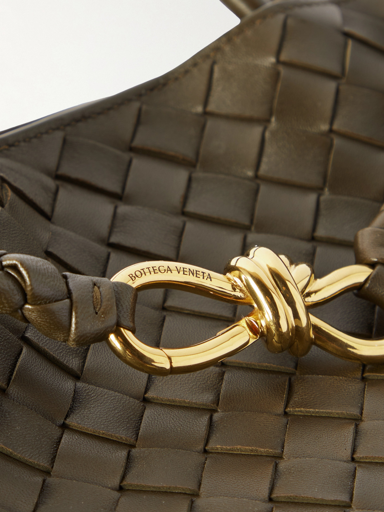 Andiamo Medium Intrecciato Leather Tote