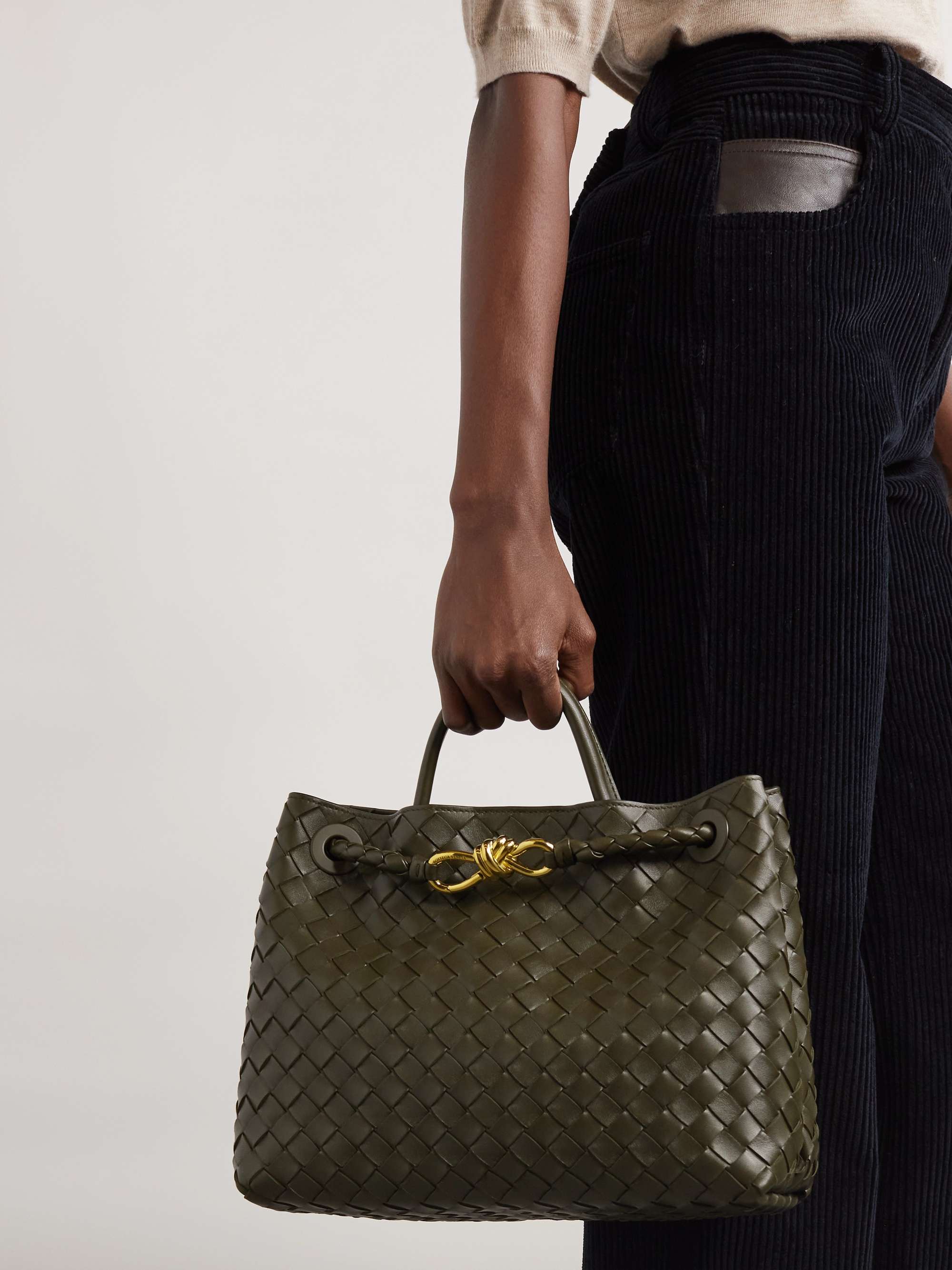 BOTTEGA VENETA Andiamo イントレチャートレザー ミディアム BOTTEGA VENETA Andiamo イントレチャートレザー ミディアム